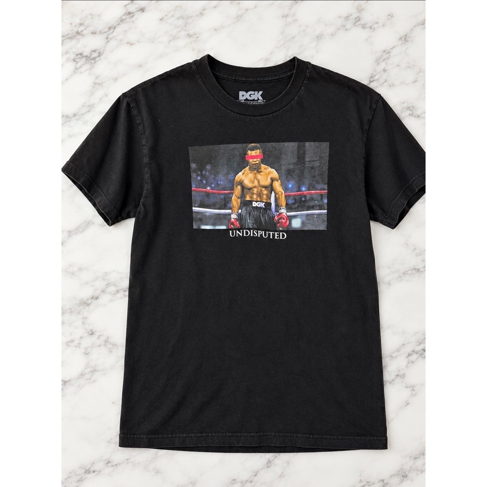 DGK Undisputed Graphic Tee Adult Medium Black Mike Tyson Boxing Skate